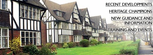 A row of mock Tudor houses in a conservation area